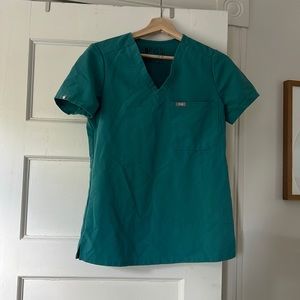 Figs marine blue XS scrub top